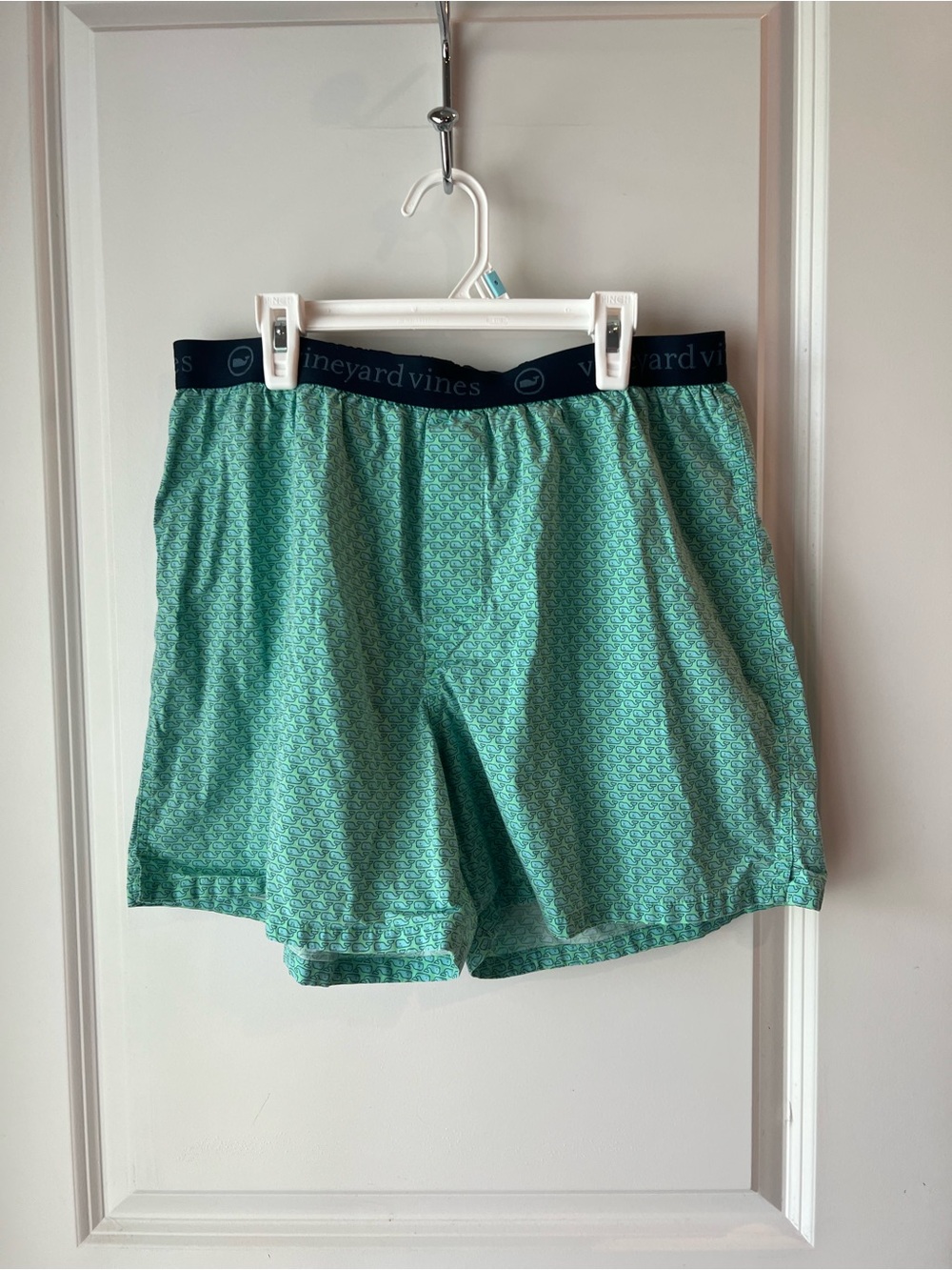 Vineyard Vines Seafoam Green Micro-Print Boxer Shorts. Large